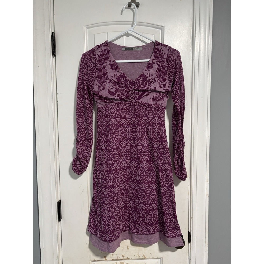 Athleta Hot Creek Dress, Purple SIZE XXS